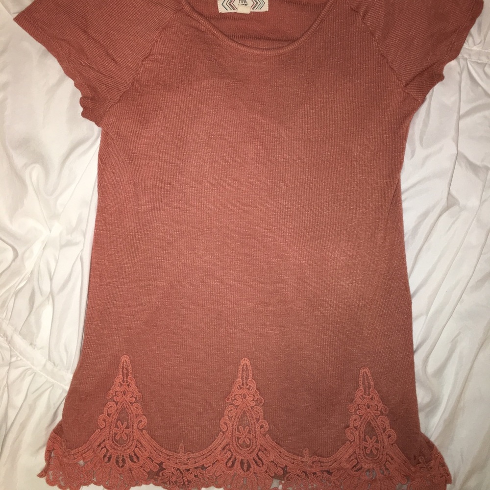 Lace detail top